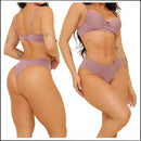 Conjunto Calcinha Fio Dental e Sutiã com Bojo